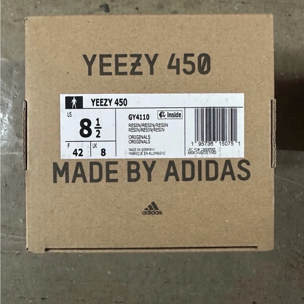 adidas Yeezy 450 Box - Brown with Black Print